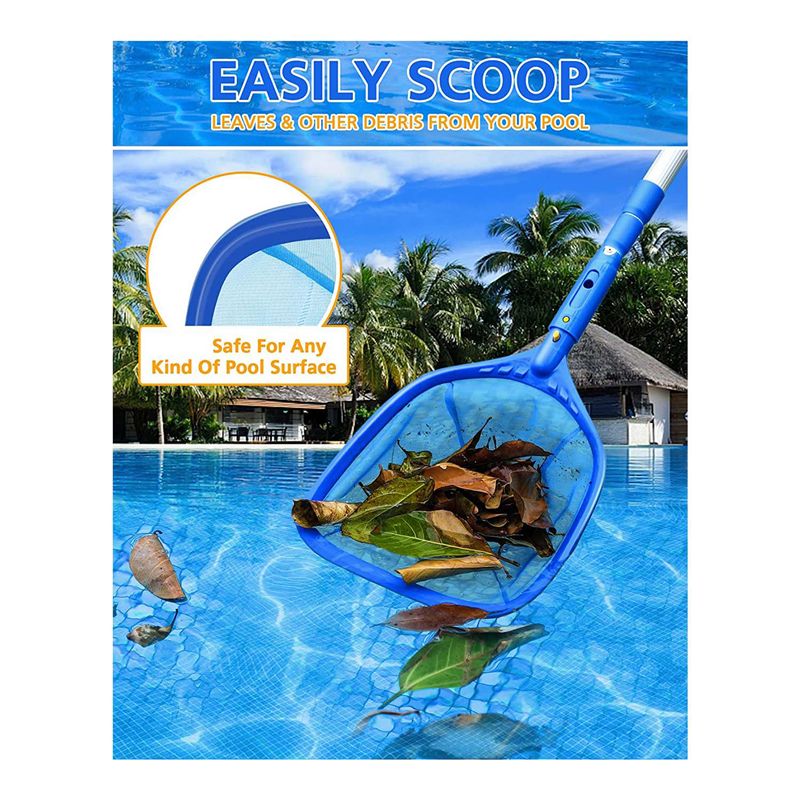 Pool Skimmer Net - ตาข่ายทำความสะอาดสระน้ำ ABXY สำหรับด้ามจับขนาด 1-1/4 นิ้ว, อุปกรณ์ทำความสะอาดสระน้ำ,