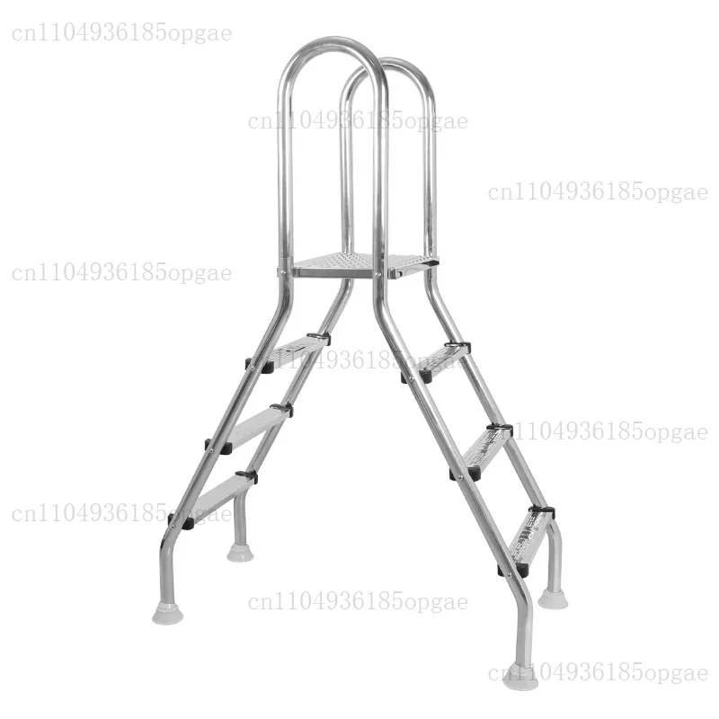 Pool Ladder Above Ground - บันไดสระว่ายน้ำแบบสองด้านสำหรับสระว่ายน้ำกลางแจ้งเหนือพื้นดิน บันไดสระว่ายน้ำสแตนเลส