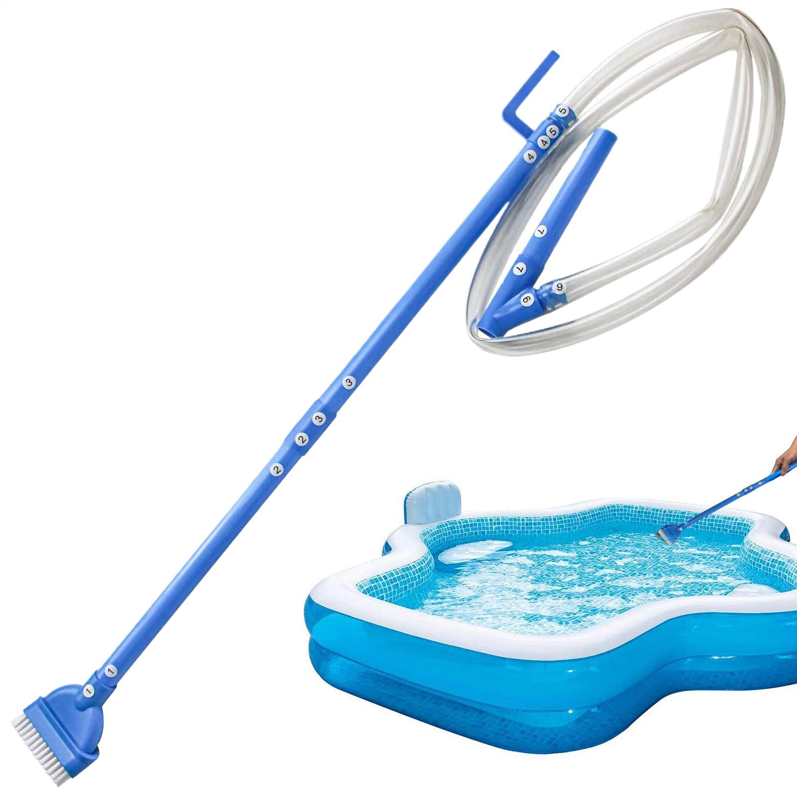Pool Vacuum Manual - เครื่องดูดฝุ่นสระว่ายน้ําไร้สาย เครื่องดูดฝุ่นอ่างน้ําร้อนแบบพกพา เครื่องมือทําความสะอาดที่มีประสิทธิภาพ การออกแบบด้วยตนเองที่ปลอดภัยสําหรับการกําจัดสิ่งสกปรกสาหร่ายน้ําว่ายน้ํา