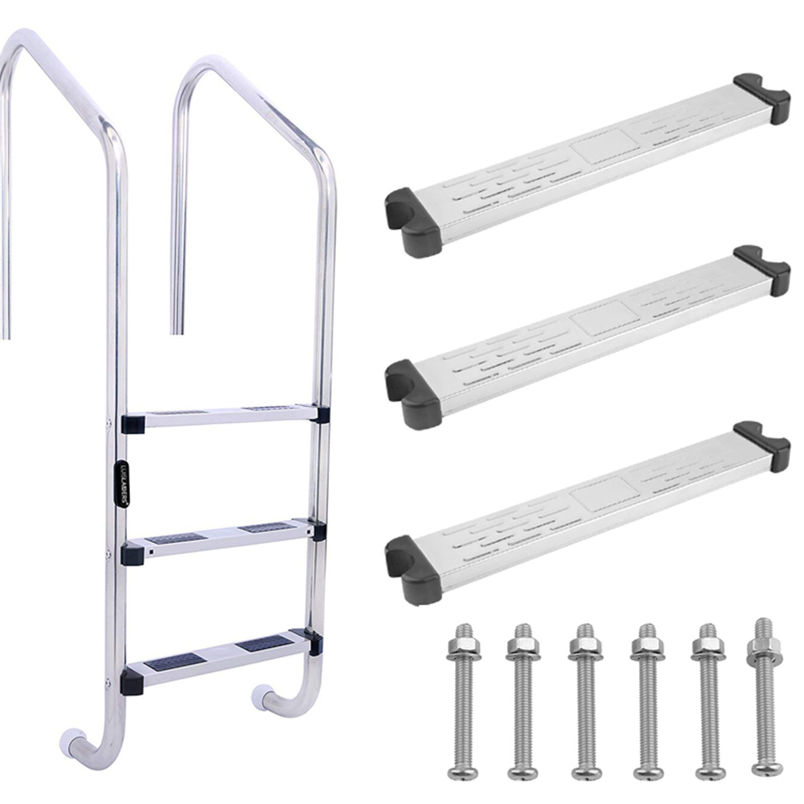 บันไดสระว่ายน้ำบันไดเหยียบป้อง - Pool Ladder Above Ground บทวิจารณ์และราคา