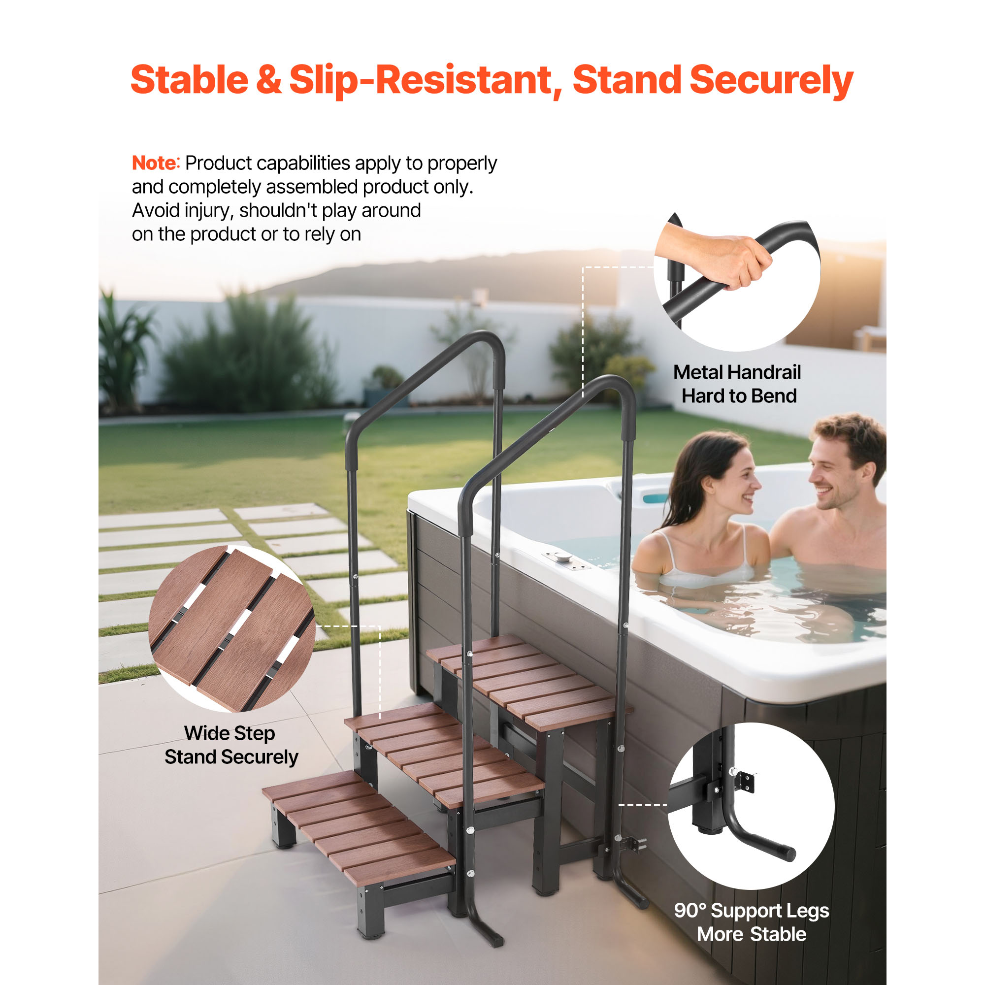 บันไดสำหรับอ่างน้ำร้อน VEVOR แ - Pool Ladder Above Ground บทวิจารณ์และราคา