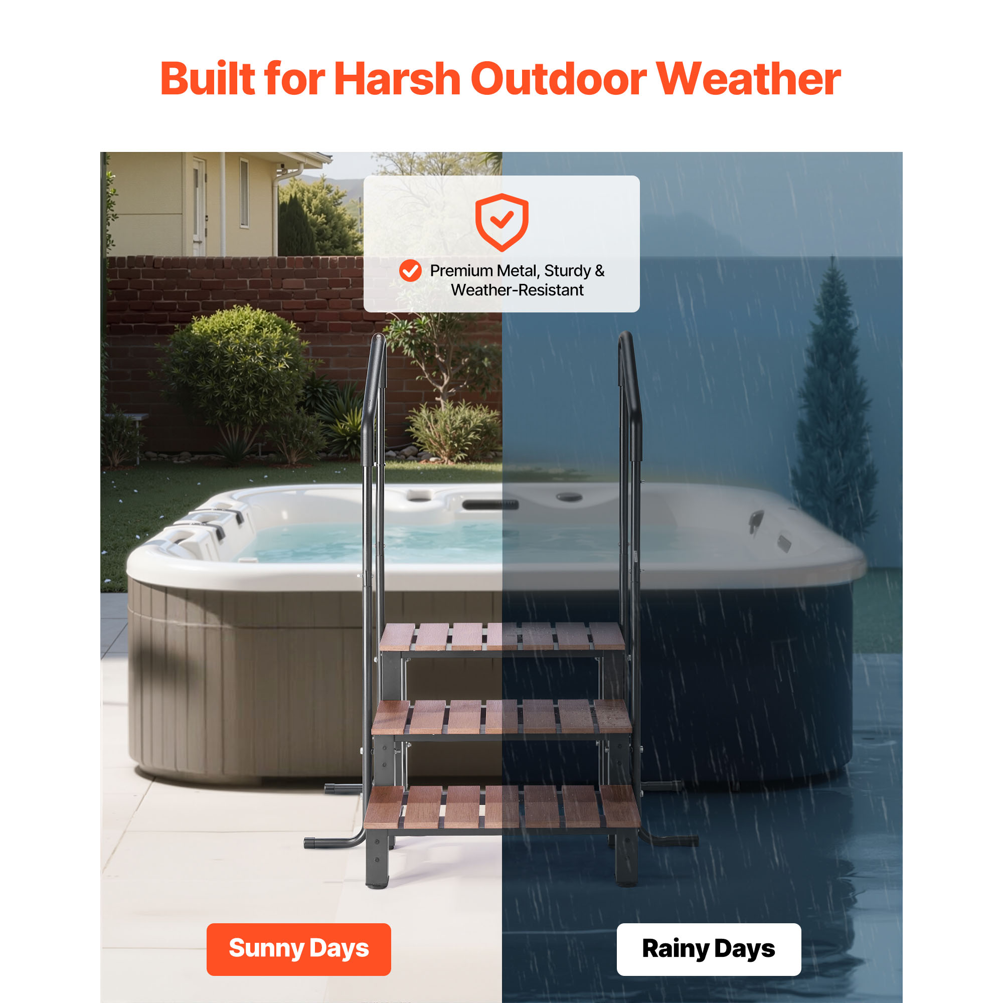 บันไดสำหรับอ่างน้ำร้อน VEVOR แ - Pool Ladder Above Ground บทวิจารณ์และราคา