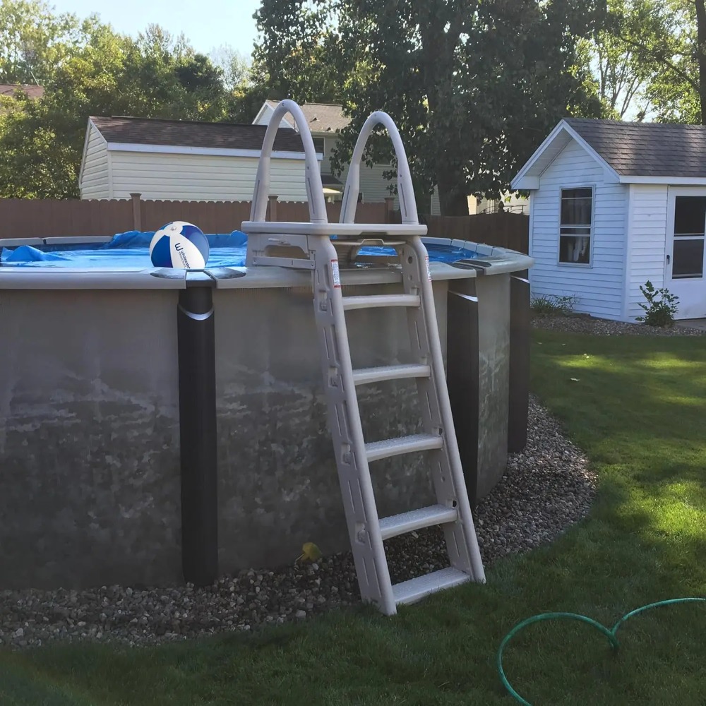 บันไดสระว่ายน้ำแบบตั้งพื้น 720 - Pool Ladder Above Ground บทวิจารณ์และราคา
