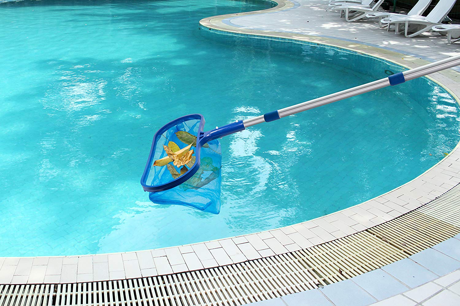 ตาข่ายทำความสะอาดใบไม้ในสระน้ำ - Pool Skimmer Net บทวิจารณ์และราคา