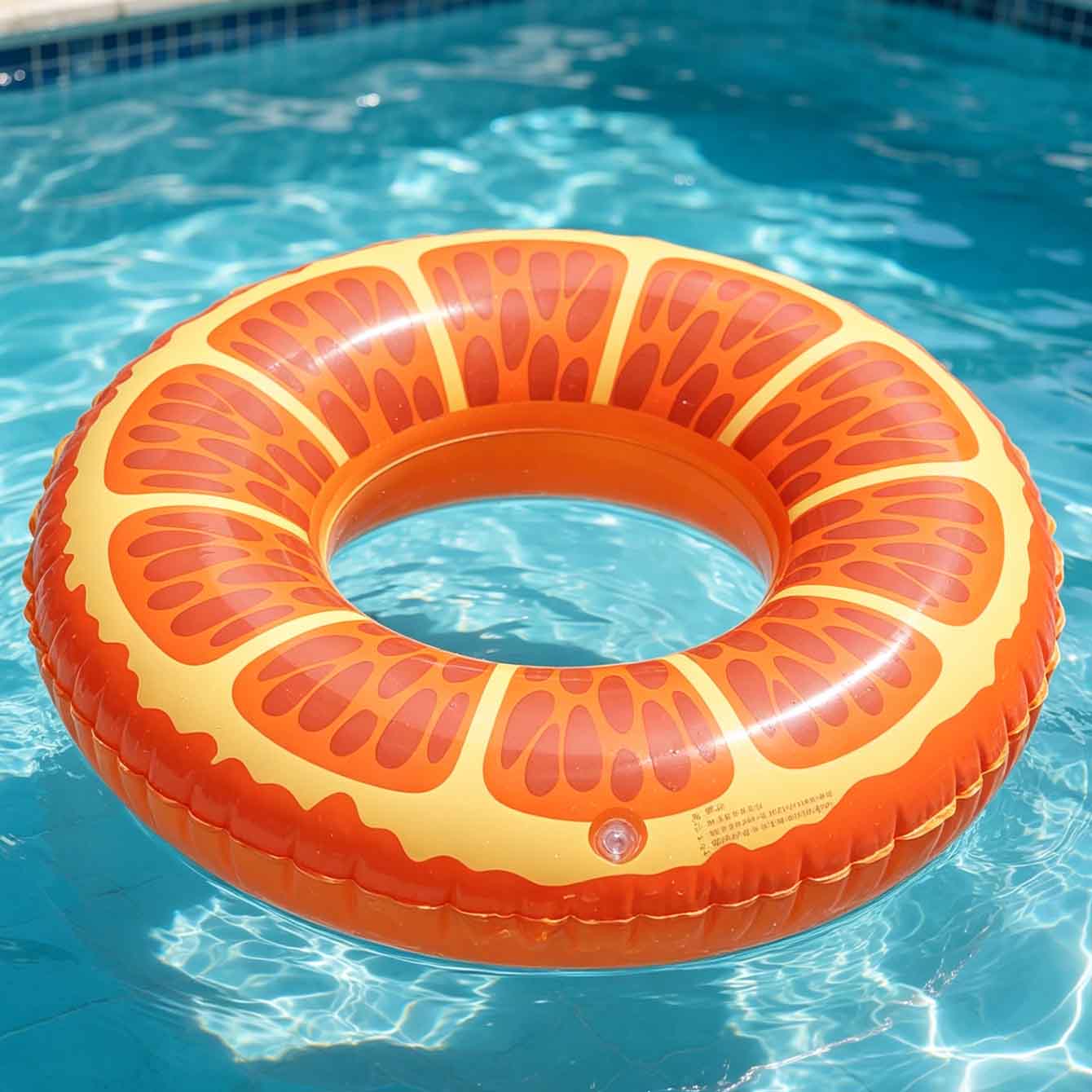 ห่วงยางว่ายน้ำรูปส้ม 1 ชิ้น ทำ - Pool Float Ring Inflatable บทวิจารณ์และราคา