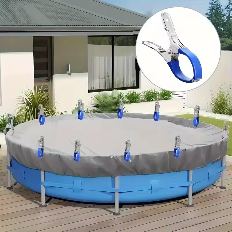 คลิปหนีบผ้าคลุมสระว่ายน้ำสแตนเ - Pool Ladder Above Ground บทวิจารณ์และราคา