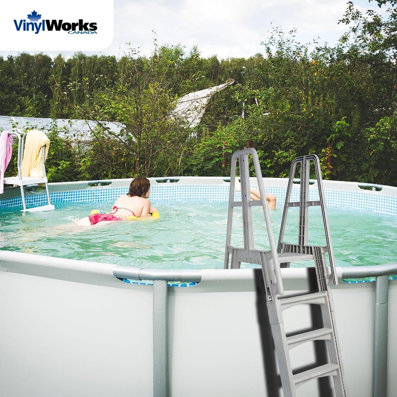 บันไดสระว่ายน้ำแบบปรับได้เหนือ - Pool Ladder Above Ground บทวิจารณ์และราคา