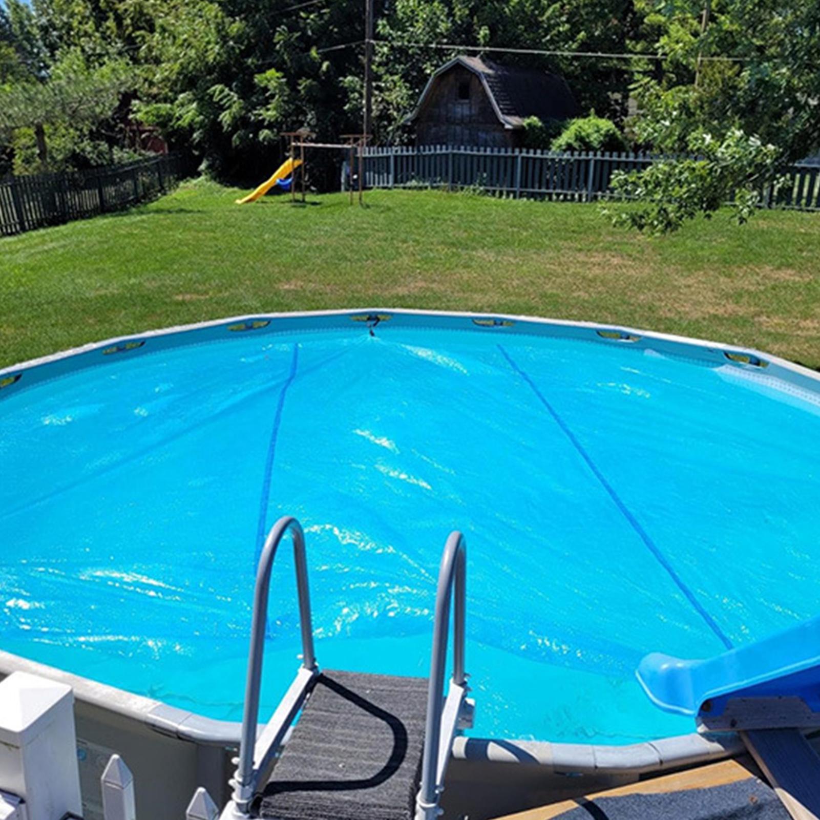 ผ้าคลุมสระว่ายน้ำ PE แบบกลม กั - Pool Cover Waterproof บทวิจารณ์และราคา