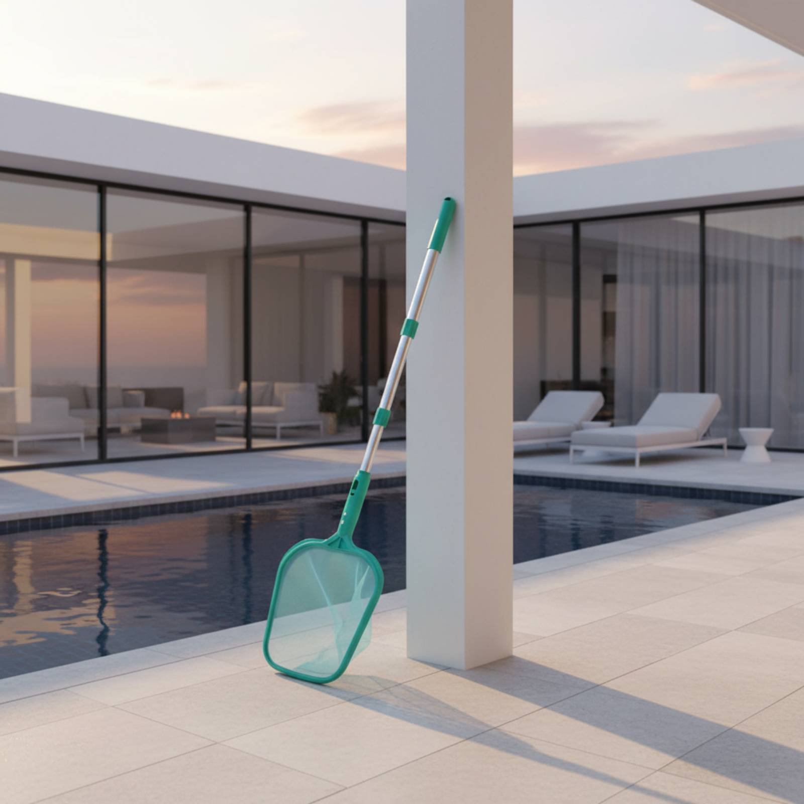 ตาข่ายกรองใบไม้ในสระพร้อมเสาปร - Pool Skimmer Net บทวิจารณ์และราคา