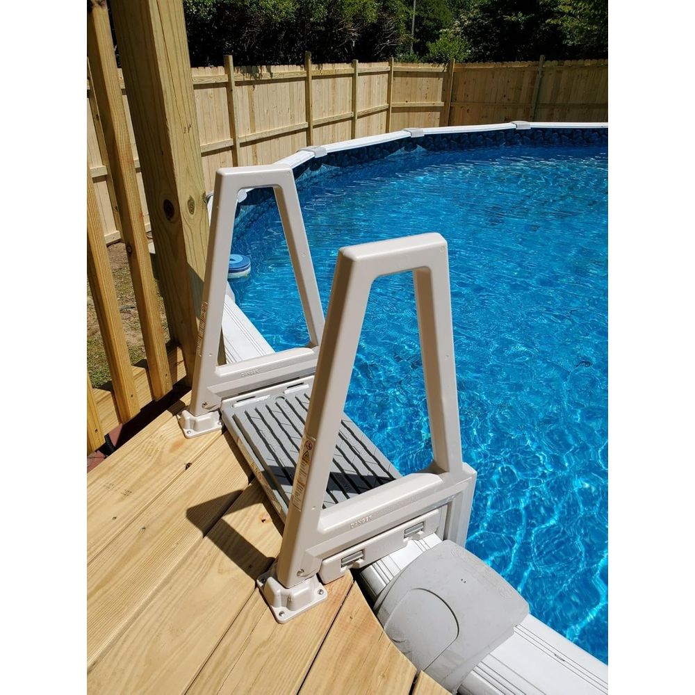 บันไดสระว่ายน้ำแบบปรับได้เหนือ - Pool Ladder Above Ground บทวิจารณ์และราคา