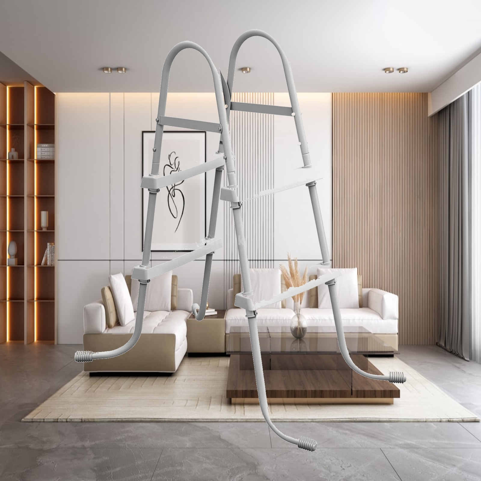 บันไดสระว่ายน้ำทรงตัว A แข็งแร - Pool Ladder Above Ground บทวิจารณ์และราคา